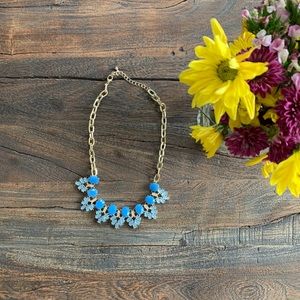 SOLD Blue Francesca statement necklace